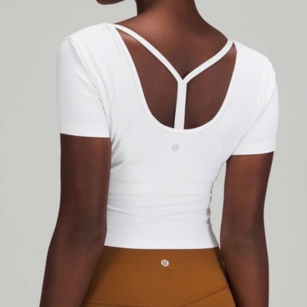 lululemon Align Tee-white, size 8